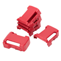 Miniatyrbillede 3 af 8: 5 stk batterispændeholder tilbehør til Milwaukee M18 Series Lithium Batteri Rød