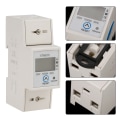 Miniatyrbilde 3 av 8: 220V 10(40)A Digital 1 fase 2 Ledning 2P Din Rail Elektrisk Meter Elektronisk KWh Meter