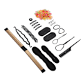 Miniatyrbild 5 av 8: 20PCS Hårflätningsverktyg Bärbar Lätt DIY Hårtillbehör för Frisörer Damer Flickor