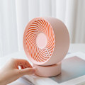 Miniatyrbillede 3 af 4: Stille Mini USB Bordventilator til Kontor, Soveværelse, Bord og Skrivebord (Pink)