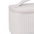 Miniatyrbillede 7 af 8: PU Open Lid Cake Shape Make Up Taske Kosmetisk Opbevaringspose Blød Farve Bærbar Makeup Taske Lyselilla