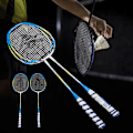Miniatyrbillede 3 af 8: 1 par letvægts badmintonketsæt træningsketsjere med taske