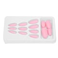 Pikkukuva 4 / 8: 24 kpl Nail Art Tips Set Matt Pure Color Tekokynnet Tekokynnet Täyskantiset cover F124