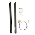 Miniatyrbillede 1 af 8: Trådløst kort WIFI6E 5374M Gigabit 5G Dual Band NGFF BT 5.2 M2 Interface Wifi-kort med antenneforbindelseskabel Enkeltkortkabelantenne