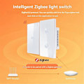 Miniatyrbillede 5 af 5: Tuya WiFi Hvid Smart Touch Kontakt 110-240V 2.5D Konkav Stil, C