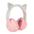 Pikkukuva 2 / 8: Cat Ear Bluetooth pelikuulokkeet Langattomat taitettavat musiikkikuulokkeet LED-valolla irrotettavalla mikrofonilla 3,5 mm kaapeli vaaleanpunainen