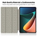 Miniatyrbillede 3 af 5: Xiaomi Pad 6 Tri-fold Stand Tablet Cover - Magnetisk Smart PU Læder Folio Cover Grå
