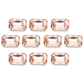 Miniatyrbilde 1 av 8: 10 stk sy på rhinestones krystaller skinnende knapper dekorasjon for DIY håndverk klær sko vesker 0,71 x 1,1 tommer rosa rektangulær