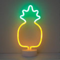 Miniatyrbilde 3 av 5: Neon Ananas LED Bordlampe - Grønn og Gul, 16 x 28,5 x 1,4 cm