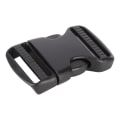 Miniatyrbilde 2 av 8: 5 stk hurtigspenne plast dobbel justerbar stroppspenner erstatning DIY Craft for ryggsekk SvartFor 25mm bredde stropp