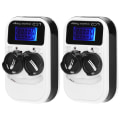 Miniatyrbillede 3 af 8: 2 stk. LCD-knapbatterioplader til LIR2016 LIR2025 LIR2032 ML2016 ML2025 ML2032 CR2032 EU-stik 100‑240V