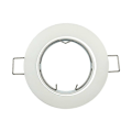 Miniatyrbild 2 av 5: 4x Downlight Tak inkl. GU10 lamphållare - Monteringshål ø60mm, ø80x24mm, Aluminium Vit, LED/Halogen