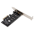 Pikkukuva 5 / 8: NVME M.2 - PCIE3.0 X4 -sovitin Nopea Nopeus Nopea Lämpöhajonta M.2 NVME SSD PCIE 3.0X4