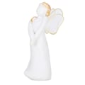 Miniatyrbillede 5 af 8: Engel Figur Ornament Harpiks Skulptureret Stue Hjem Indretning Desktop Håndværk Gave