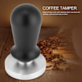 Miniatyrbillede 8 af 8: 58mm/51mm rustfrit stål kaffetamper flad base espressobønner presseværktøj 51mm