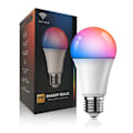 Miniatyrbild 1 av 8: E26 9W WiFi LED Smart Bulb APP Fjärrkontroll Smart WiFi Ljuslampa Varm Vit RGBCW Lampa 100‑130V