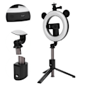 Miniatyrbillede 7 af 8: Trådløs Bluetooth Selfie Stick Ring Light Mount Foldbar Tripod Stativ Desktop Selfie Stick