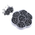 Miniatyrbillede 2 af 8: 14400 stk. skinnende, transparente dekorative rhinestones til neglekunst, tøj og sko S601 sort