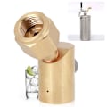 Pikkukuva 3 / 8: CGA320-kyynärpää CO2-soodakoneen täyttöadapteri vapautusventtiilillä SodaStream / Soda Club -laitteille
