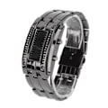 Miniatyrbild 5 av 8: LED watch Unik binärt tidsläge Display Konvex bågstruktur Vattentät LED- watch Elektronisk watch Svart S