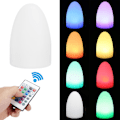 Miniatyrbilde 7 av 8: USB-lading LED Egg Nattlampe Fjernkontroll 16 RGB Farge Øyebeskyttelse Bordlys for hotellrom (10x15CM (Lading)