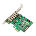 Miniatyrbillede 3 af 8: PCIE til USB udvidelseskort 6 USB2.0 Interface 15PIN SATA 480Mbps 12Mbps 1,5Mbps Desktop Computer Intern Hub til Win