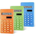 Miniatyrbillede 1 af 5: 3 stk. Mini Digital Bordregner med 8-cifret LCD-display Standardfunktion Elektronisk
