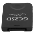 Miniatyrbillede 3 af 8: GC2SD-kortlæser Plug and Play bærbar professionel spillekonsol Micro Storage Card Adapter til Wii til GC Black