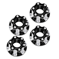 Pikkukuva 5 / 8: 4 kpl M4 Carving kuusikulmamutterit alumiiniseos sopii HSP Sakura D3 D4 1/10 RC CarBlack