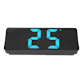 Miniatyrbild 7 av 8: Digital väckarklocka USB batteridriven Stort blått nummer Desktop LED-spegelklocka med Temp Display för kontor i sovrummet