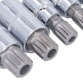 Pikkukuva 6 / 7: Triple Square Spline Bit set - 10 kpl, CR V Bit -kanta, M4-M18, 1/4in 3/8in 1/2in Drive, säilytyslaatikolla