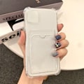 Miniatyrbillede 5 af 5: Telefonbeskyttende etui slankt klart blødt TPU fleksibelt fuld kropsbeskyttelse stødsikkert støvtæt telefonkortdæksel til Iphone XS Max