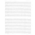 Miniatyrbillede 1 af 8: 10 stk. Binderyg 30 huller 12 mm diameter DIY udskiftelig plast A4 Wire Binding Spines til skolekontor hvid