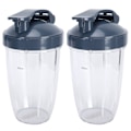Miniatyrbild 4 av 8: 24OZ Transparent Blender Cup Container Lid Set Ersättning Passar för 600W/900W Juicer