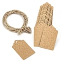 Miniatyrbilde 4 av 5: Kraftpapir Gavemerkelapper til Bryllup, 100 Stykker, Brun, Rektangulær Form