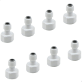 Miniatyrbilde 2 av 5: 8-delt hurtigkoblingssett for vannfiltre - 1/2-gjenget fitting tilpasset 1/4 hurtigkobling for vannforsyning til kjøleskap