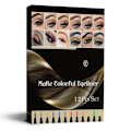 Pikkukuva 7 / 7: 12 väriä Matte Nestemäiset Eyeliner Set Värilliset Eyeliner Pens Pitkäkestoiset Vedenpitävät Tahrankestävät Nestemäiset Eyeliner Kynät