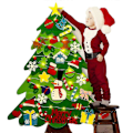 Miniatyrbild 1 av 5: Julgran i Filt, Jul DIY Dekoration, Julgran