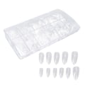 Pikkukuva 1 / 5: Läpinäkyvät kynsikärjet - 500 kpl Professional Home Salon DIY tekokynsien set naisille