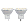 Miniatyrbillede 5 af 8: 2 stk lyspære LED MR11 12V 3W keramisk sokkel Ultraviolet fri synsbeskyttelsespære til soveværelse stue Varmt lys 3000K