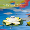 Miniatyrbillede 8 af 8: Solar Pond Pool Lys LED Farve Skiftende Lotus Flower Vandtæt flydende Lampe Lys Gul