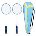 Pikkukuva 1 / 8: Badminton-mailasetti, jaettu ferrometalli ja nailonbadminton-mailat aikuisille, urheiluun, sininen