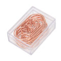 Miniatyrbillede 4 af 8: 100 stk. rosegold stjerne papirclips - skridsikker, rustforebyggende, søde papirclips til kontor og skole
