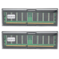 Miniatyrbillede 1 af 8: 2 Stk Hukommelsesmodul Desktop Computer Dobbeltsidet 16Grain DDR 1GB 333MHZ PC&#8209;2700