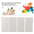 Miniatyrbillede 8 af 8: Neglestempling plader Stencils Mønster DIY Negle Printing Stempling skabelon Manicure Tool13-16