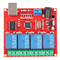 Miniatyrbild 1 av 8: 4-kanals 12V dator USB Smart Switch Controller PC Relay Module Expansion Board