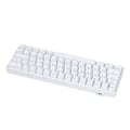 Miniatyrbilde 8 av 8: Mekanisk tastatur 64 taster RGB trådløs 2.4G BT3.0 5.0 Type C kablet tilkobling ergonomisk hvit mekanisk tastatur lineær handling bryter