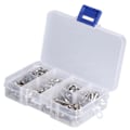 Miniatyrbillede 7 af 8: Bolt møtrik sæt sortiment kit 304 rustfrit stål hætte sekskant hoved fastgørelseselement hardware M3