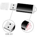 Miniatyrbillede 5 af 5: 16GB USB Flash Drive, [Pakke med 2] USB Nøgle 16GB USB 2.0 Flash Drive 16GB USB Flash Drive til Laptop/PC/Bil osv. (2 Pak)