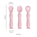 Miniatyrbild 2 av 5: Silikonbabyskedar - 3-pack, BPA-fri, Perfekt för kompletterande matning
